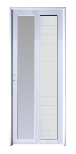 Puerta Aluminio 70x200 1/2 Vidrio M520