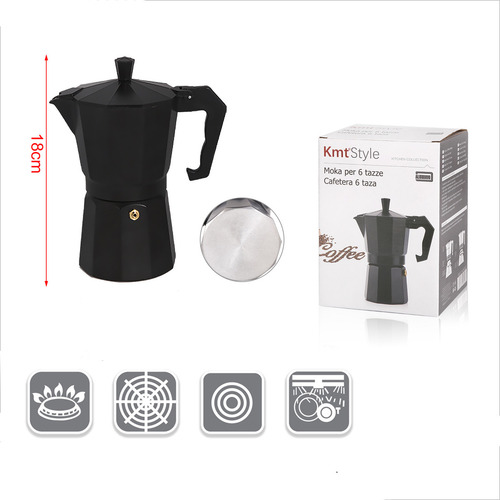 Cafetera Expresso Capacidade De 6 Tazas Color Negro