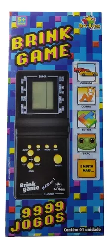 Console Mini Game Antigo Retro Tetris 9999 Jogos Corrida - Art