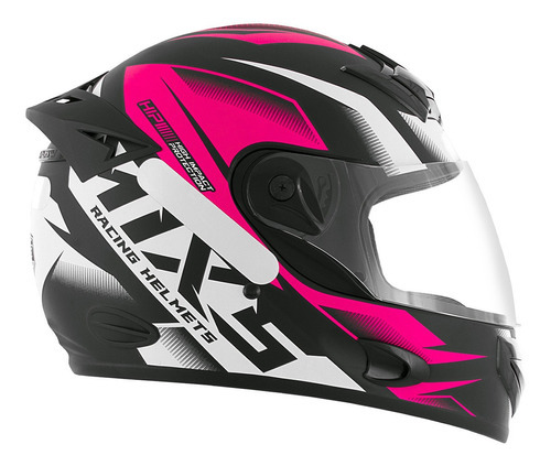 Capacete Para Moto Integral Mixs Mx2 Fokker Storm Pro Tork Cor Rosa Desenho Storm Fosco Tamanho do capacete 58