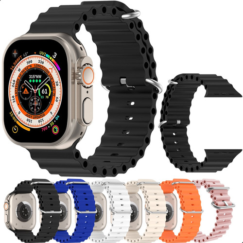 Manillas Para Apple Watch 42/44/45mm Correa Pulsera Silicona