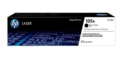 Imagen 1 de 6 de Toner Hp 105a Negro Original 107w 135w W1105a 107a Mfp 135a