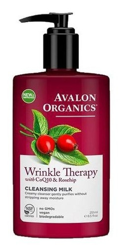 Avalon Organics Coq10 Arrugas Terapia Leche Limpiadora, 8,50