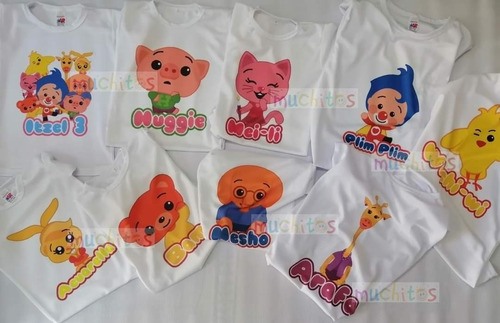 Plim Plim Kit Familiar De 3 Playeras Personalizadas Fiesta