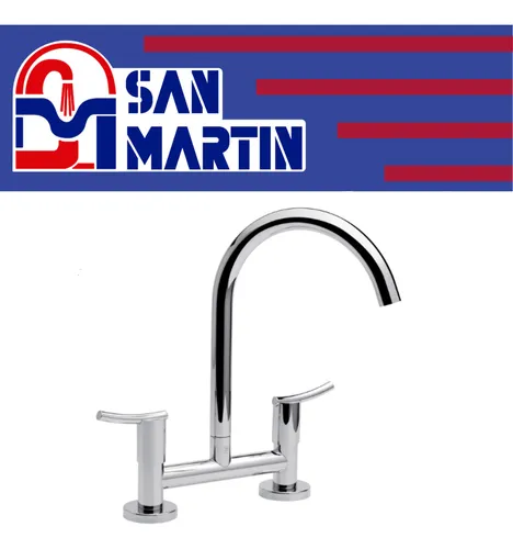 Grifo De Cocina Doble Comando Fv 39 Libby 0428/39 Cromo