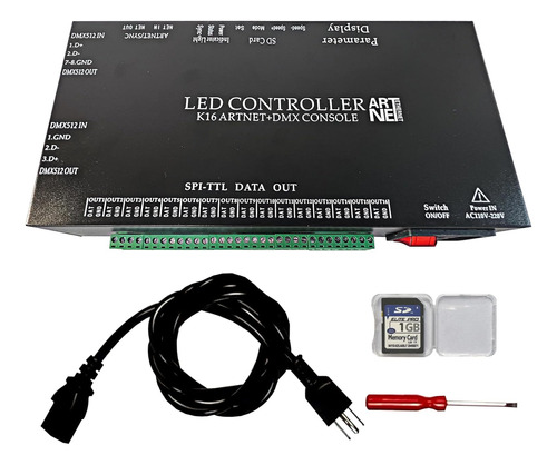 K16 Artnet+dmx Console Led Controller, Control De Ilumi...