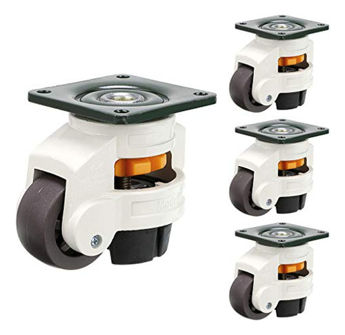 4 Pcs 40f Leveling Machine Caster, Top Plate Leveling W...