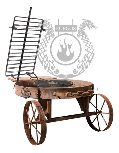 Fuegosjl Asador De Pie Ragnar 1 Mt De Diámetro