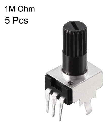 Uxcell Potenciómetro 1m Ohm Resistencias Variables De Una So