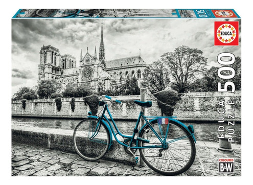 Puzzle Rompecabeza 500 Pzs Bicicleta Cerca Notre Dame 18482