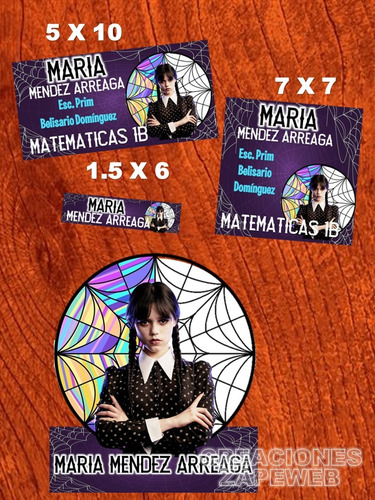 Etiquetas Escolares - Pack Editables Pptx 2023