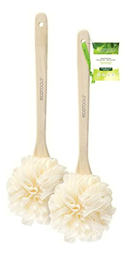 Ecotools Ecopouf Bath Brush, 2 Count (colors May Vary)