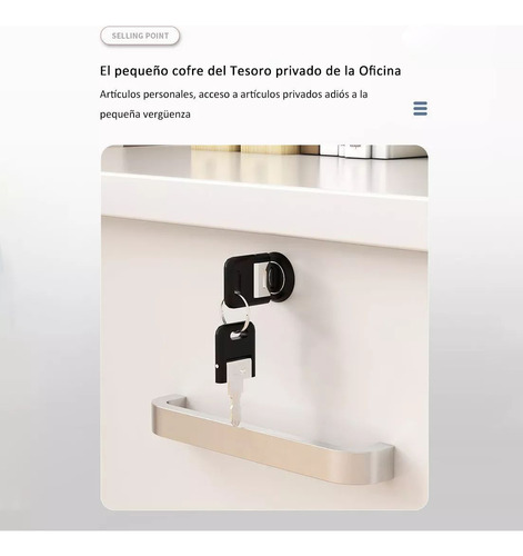 Archivero Metálico Con Rueda Y Madera Para Oficina 3 Cajones Color Roble Negro