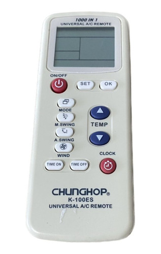 Control Universal Aire Acondicionado Chunhop K100