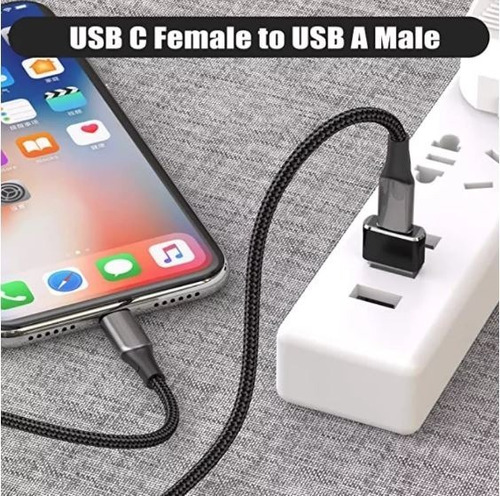 Imagen 2 de 4 de Adaptador Cable Lightning Usb-c A Usb Cargador iPhone 13 12