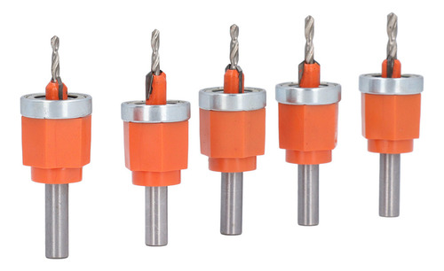 J Juego De Brocas Avellanadas Ajustables, 5 Unidades, 2,8,