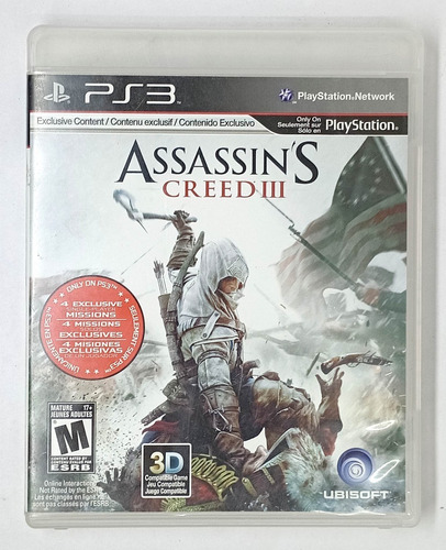 Assassin's Creed Iii Sony Play Station 3 Rtrmx Vj