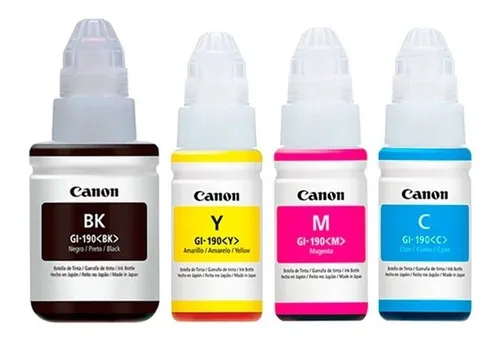 Pack Tintas Canon Gi-190 Originales G1100 G2100 G3100 G4100