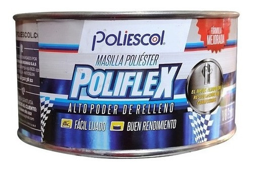 Masilla Plastica Poliescol Poliflex 1/8