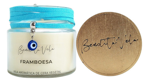 Imagem 3 de 3 de Vela Aromatizada Framboesa Cera Vegetal Full - Bendita Vela