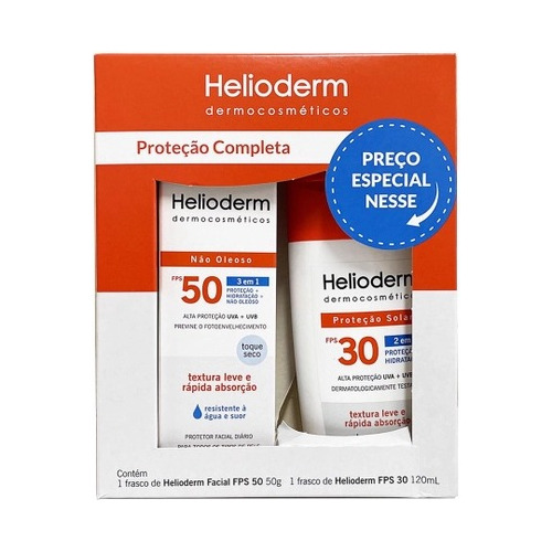 Kit Helioderm Fps30 C&r + Facial Fps50