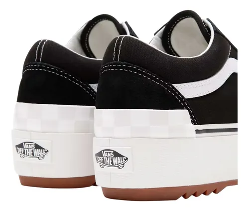 Vans clearance mujer piel