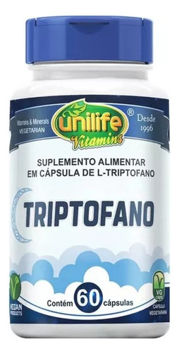 Triptófano Original Mejora Del Sueño, Insomnio 60cáps