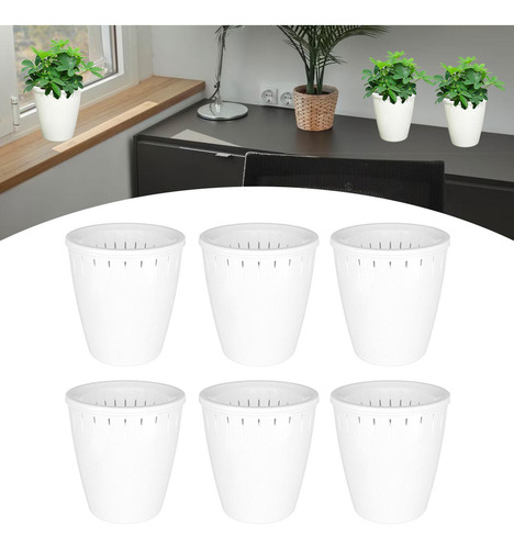 6 Macetas De Riego Automático Para Plantas De Flores,