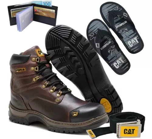 Kit com Bota Adventure + Chinelo + Carteira e Cinto