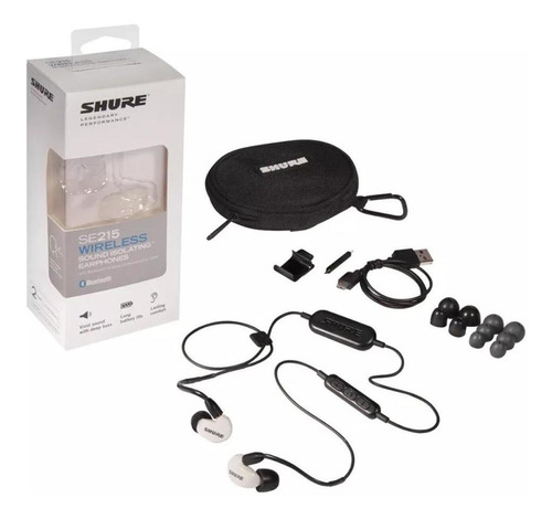 Fone De Ouvido Shure Intra Bluetooth Se215spe Wbt1 Branco