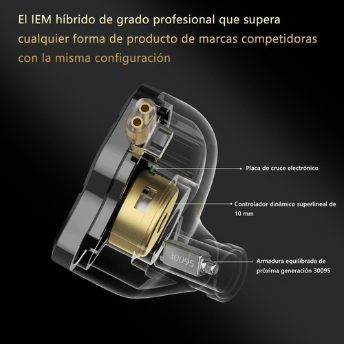 Audífonos Kz Zsn Pro 2 Intrauditivos Silver