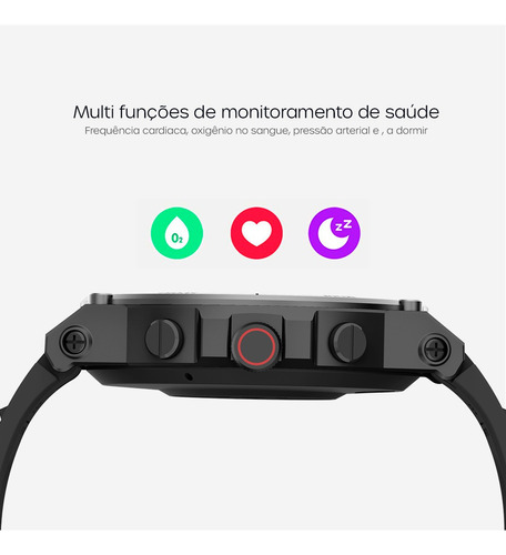 Smartwatch Relógio Inteligente 52mm Haiz My Watch Sport Cor da caixa Preto Cor da pulseira Preto Cor do bisel Preto