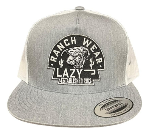 Lazy J Ranch Wear Grey & White 4 Black Arrowhead Gorra De Bé