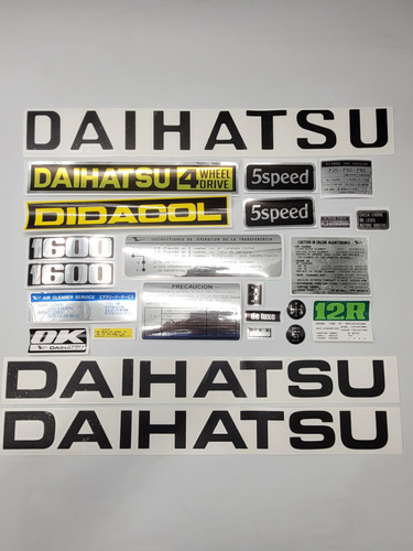 Daihatsu F20 5 Cambios Calcomanias