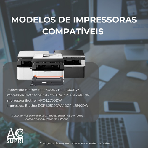Kit 3 Toner Compativel Tn2340 -l2320d L2520 2740dw 2360dw