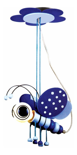 Candil Colgante Decorativo Infantil Mariposa Azul Adir 5135