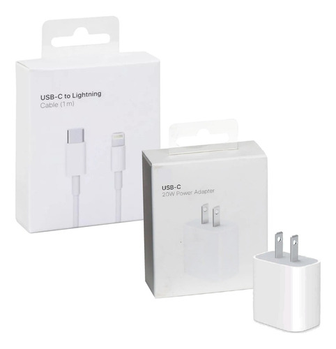 Cargador Americano Para iPhone 20w Carga Rápida Usb C