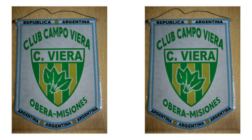Banderin Mediano 27cm Club Campo Viera Obera Misiones