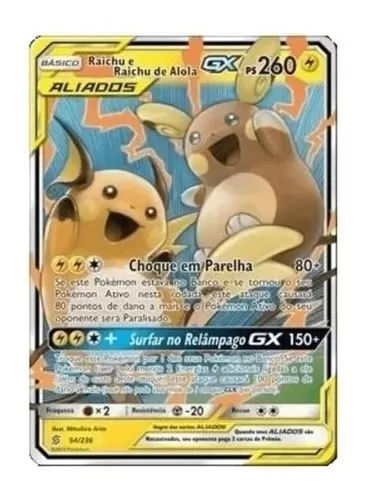 Carta Pokémon Reshiram E Charizard Gx Aliados Original