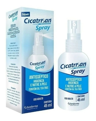 Cicatrisan Spray Antisséptico Nutre A Pele Higieniza 45 Ml Nome Do Desenho 45 Ml