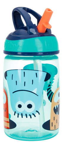 Nuby Flip-it Kids On-the-go Botella De Agua Impresa Con