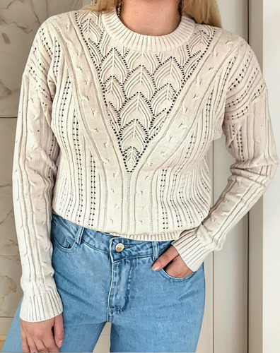 Sweater Mujer Calado Bremer