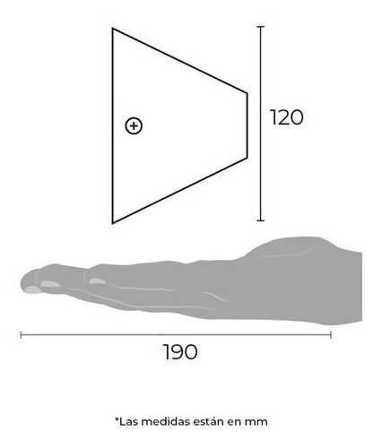 Arbotante Interior Lampara De Pared Minimalista Led 4.5w 462 Estructura Blanco