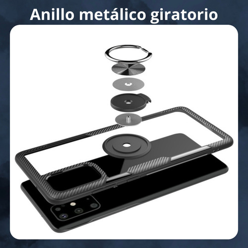 Funda Para Galaxy A50 Con Mica Varios Modelos Antigolpes Azul Acrilic Ring