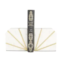Comprar Sujeta Libros Geométricos De Mármol Cosmoliving By Co...