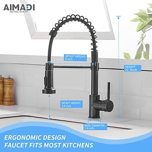 Grifo De Cocina De Bronce Aceitado - Aimadi Commercial Singl