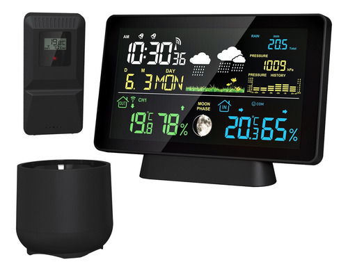 Reloj De Temperatura Y Humedad De La Estación Meteorológica