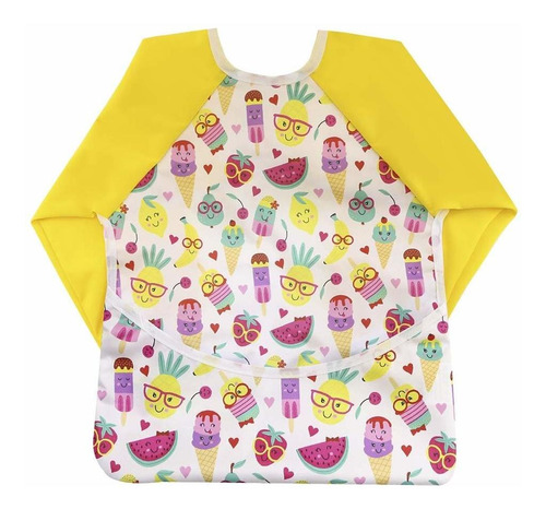 Hi Sprout Babero De Manga Impermeable Para Beb, Con Mangas Y