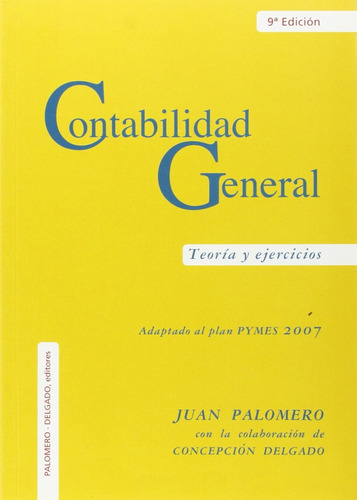 Contabilidad General - Palomero, Juan/delgado, Concepción