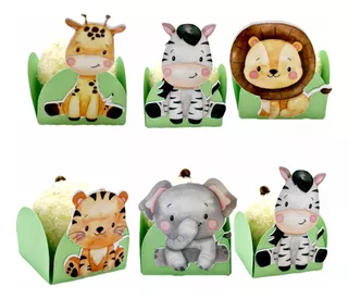 200 Forminhas Personalizadas Tema Safari Baby